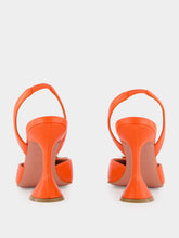 Amina Muaddi Tangerine Begum 95mm Nappa Slingback