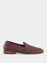 Manolo Blahnik Mario Brown Raffia Loafers