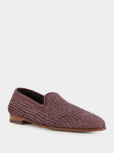 Manolo Blahnik Mario Brown Raffia Loafers