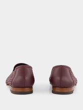 Manolo Blahnik Mario Brown Raffia Loafers