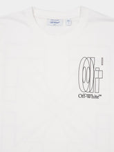 Off-White White Outline Arrow Slim Cotton T-Shirt