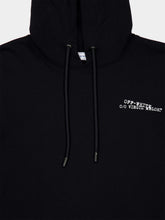 Off-White Black Type Machine Arrow Cotton Hooded Sweatshirt