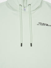 Off-White Mint Green Type Machine Arrow Cotton Hooded Sweatshirt