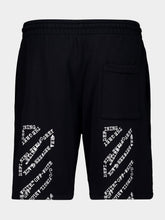 Off-White Black Big Double Arrow Cotton Shorts