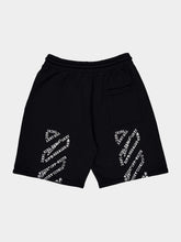 Off-White Black Big Double Arrow Cotton Shorts