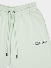 Off-White Mint Green Big Double Arrow Cotton Shorts
