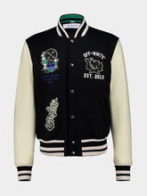 Off-White Black Panthers Wool Regular Varsity Jacket