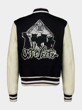 Off-White Black Panthers Wool Regular Varsity Jacket