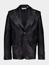 Off-White Black Bookish Buffalo Leather Jacket