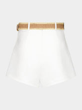 Zimmermann Ivory Acacia Tuck High-Waisted Shorts