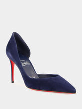 Christian Louboutin Iriza 85 mm Zaffiro Blue Suede Pumps