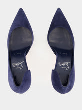 Christian Louboutin Iriza 85 mm Zaffiro Blue Suede Pumps