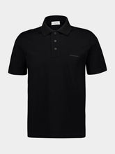 Ferragamo Black Jersey Cotton Polo Shirt