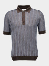 Ferragamo Polo with Vertical Stripes
