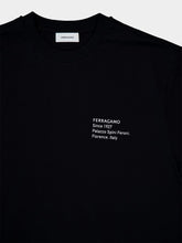 Ferragamo Black Printed Cotton T-Shirt