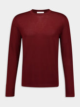 Ferragamo Bordeaux Lightweight Wool Sweater