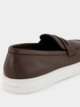 Manolo Blahnik Ellis Brown Calf Leather Loafers