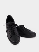 Manolo Blahnik Black Calf Leather Sneakers
