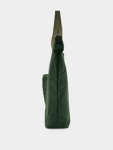 Bode Green Waxed Cotton Zip Tote