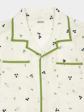 Bode White Blackberry Patch Long Sleeve Shirt