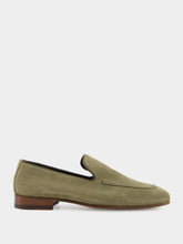 Manolo Blahnik Khaki Truro Suede Loafers