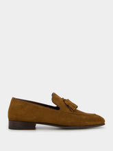 Manolo Blahnik Chester Brown Suede Tassel Loafers