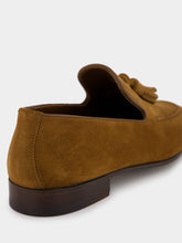 Manolo Blahnik Chester Brown Suede Tassel Loafers