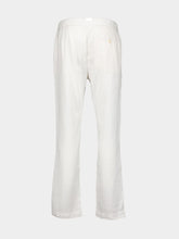 Frescobol Carioca White Oscar Linen Trousers