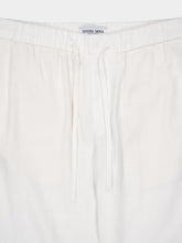 Frescobol Carioca White Oscar Linen Trousers