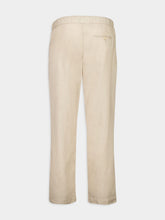 Frescobol Carioca Sand Linen-Blend Oscar Trousers