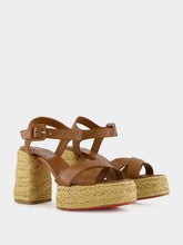 Christian Louboutin Calakala 85 Leather Espadrilles