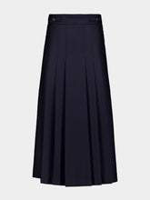 Gabriela Hearst Blue Wesley Wool Midi Skirt