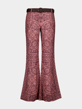 Zimmermann Flared Paisley Ottie Linen Pants
