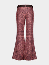 Zimmermann Flared Paisley Ottie Linen Pants