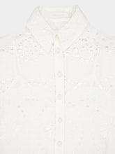 Zimmermann White Pop Embroidered Shirt