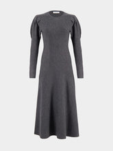 Gabriela Hearst Charcoal Melande Hannah Knit Dress