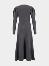 Gabriela Hearst Charcoal Melande Hannah Knit Dress