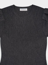 Gabriela Hearst Charcoal Melande Hannah Knit Dress