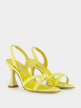 Light Yellow Ammoursli Nappa Sandals | PDP - Fashion Clinic