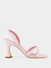 Manolo Blahnik Light Pink Ammoursli Nappa Sandals