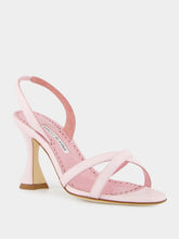 Manolo Blahnik Light Pink Ammoursli Nappa Sandals