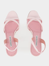 Manolo Blahnik Light Pink Ammoursli Nappa Sandals