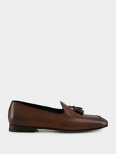 Manolo Blahnik Brown Lennox Calf Leather Loafers
