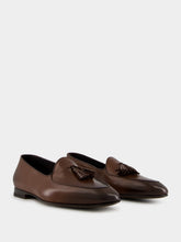 Manolo Blahnik Brown Lennox Calf Leather Loafers