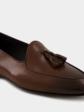 Manolo Blahnik Brown Lennox Calf Leather Loafers