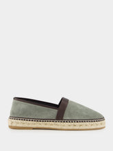 Manolo Blahnik Nerano Green Calf Suede Espadrilles