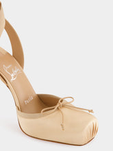 Christian Louboutin Blush Cassia Lace-Up Satin Pumps