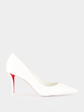Christian Louboutin White Miss Z 80 Patent Leather Pumps