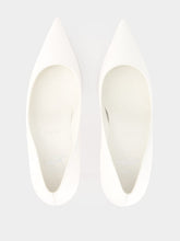 Christian Louboutin White Miss Z 80 Patent Leather Pumps