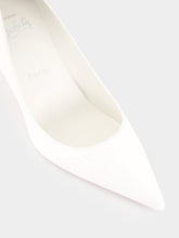 Christian Louboutin White Miss Z 80 Patent Leather Pumps